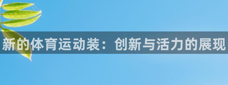 J9官方正版app娱乐平台：新的体育运动装：创新与活